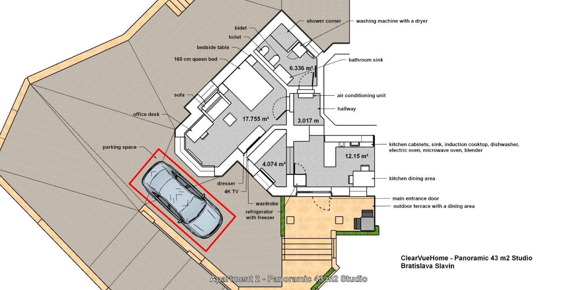 Clearvuehome Apartments Bratislava Slavin Extérieur photo
